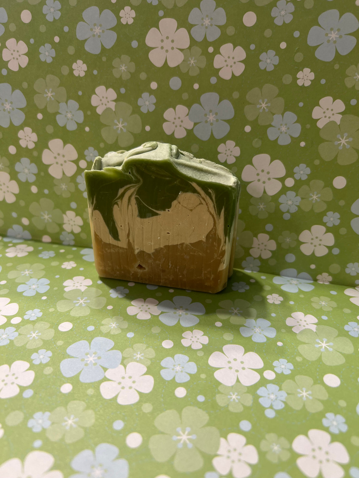 Handcrafted Mint Green Tea soap bar by Indigo Artesian Soap