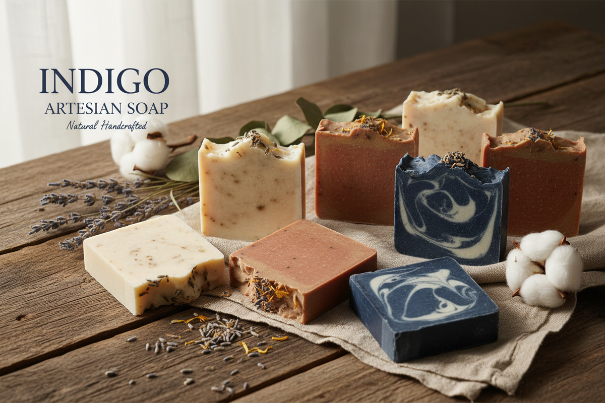 Indigo Artesian Soap Hero